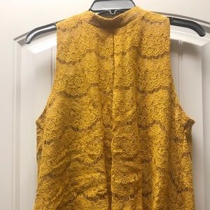 Yellow Lace Halter